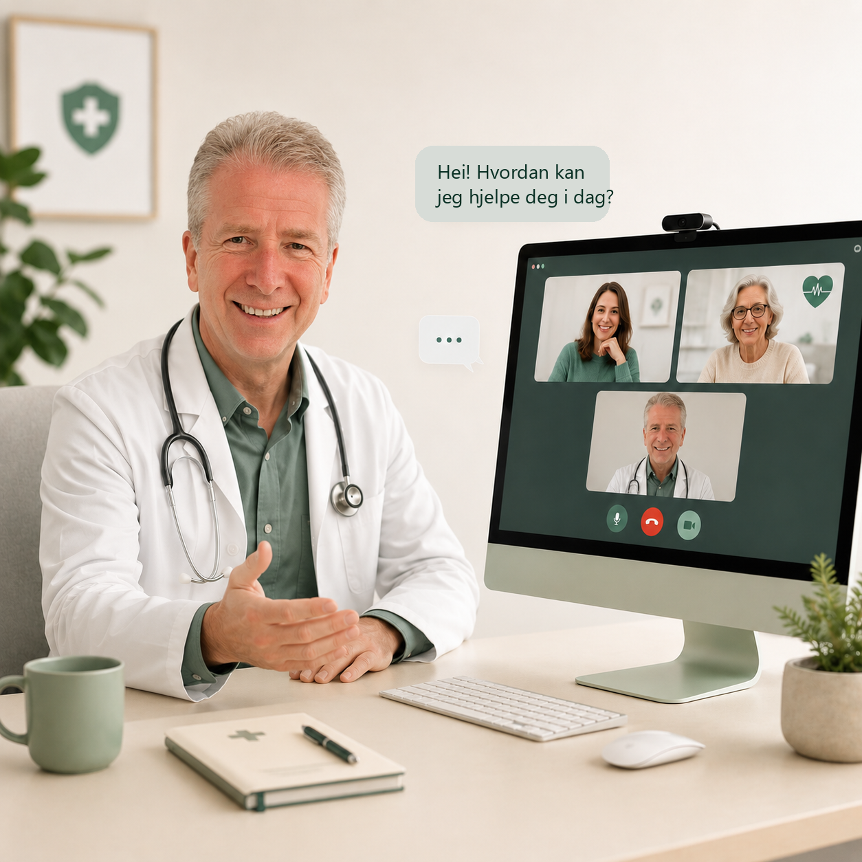 Videosamtale med lege i Videodoc-appen